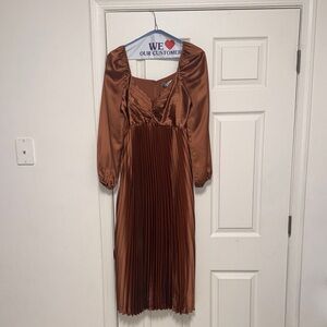 Elegant Brown Maxi Dress